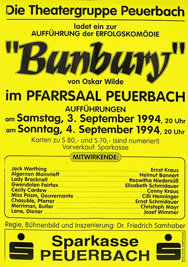 Plakat Bunbury