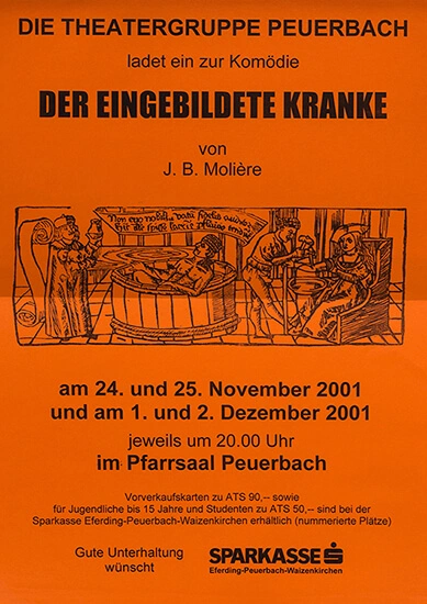 Plakat Der eingebildete Kranke